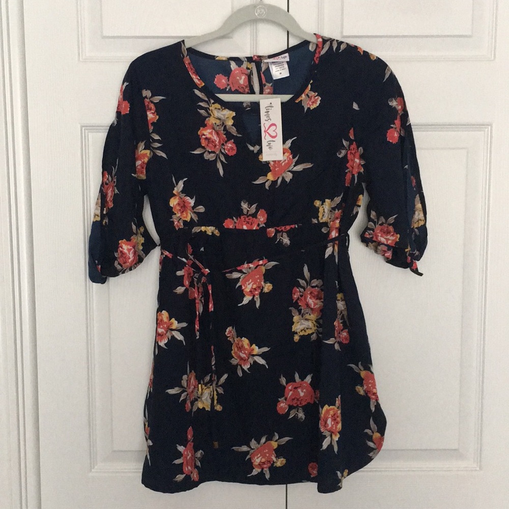 Navy Maternity blouse